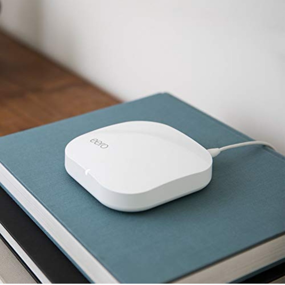 Amazon Eero White Certified Refurbished Pro Mesh WiFi Router Extender 2 Pack Set - Picture 3 of 11